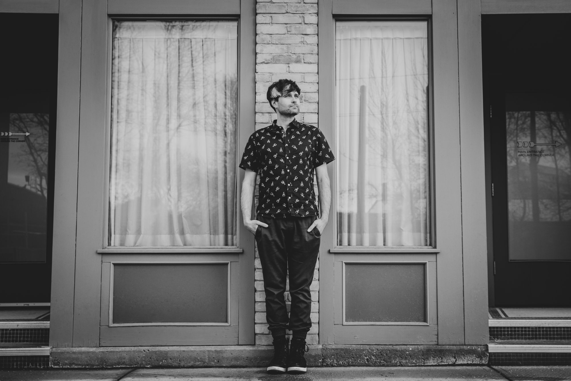 Dan Clayton B&W standing